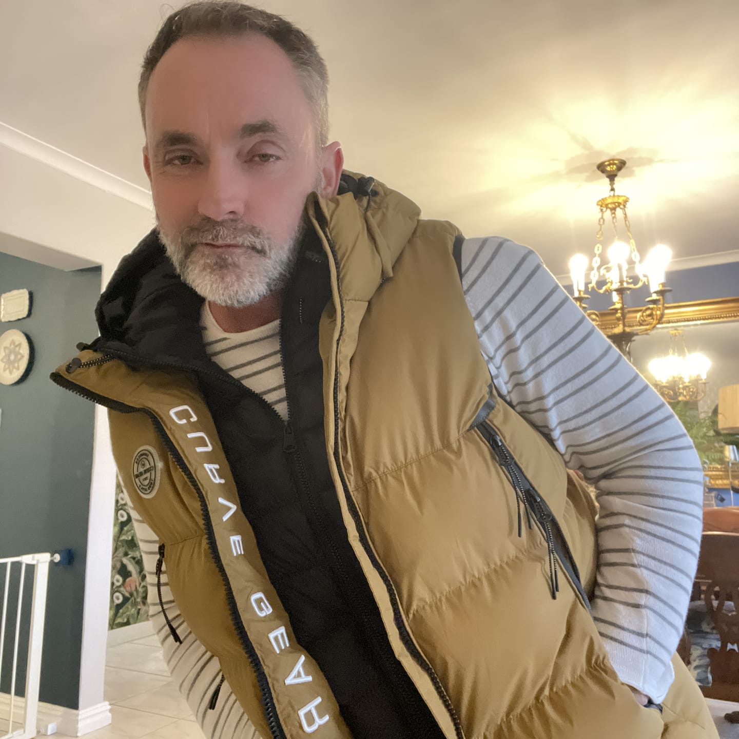Customer photo review of Bionic Gilet Puffer Tobacco