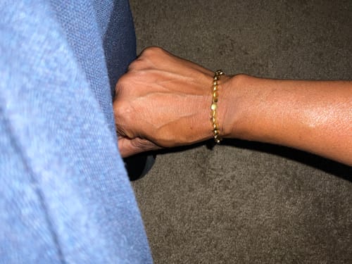 Customer photo review of Tibetan Bracelet of Fortune