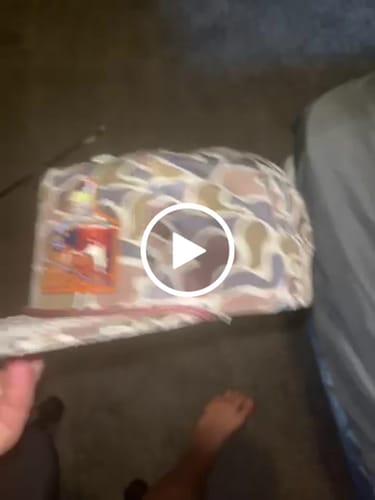 Customer video review of Custom Leather Patch Rope Hat