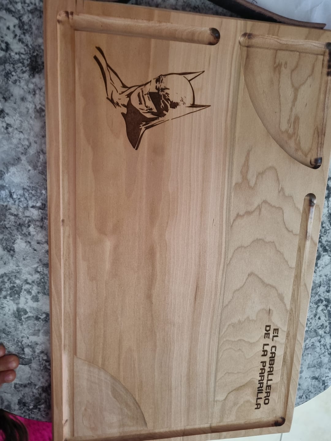 Customer photo review of Tabla Asado Personalizada
