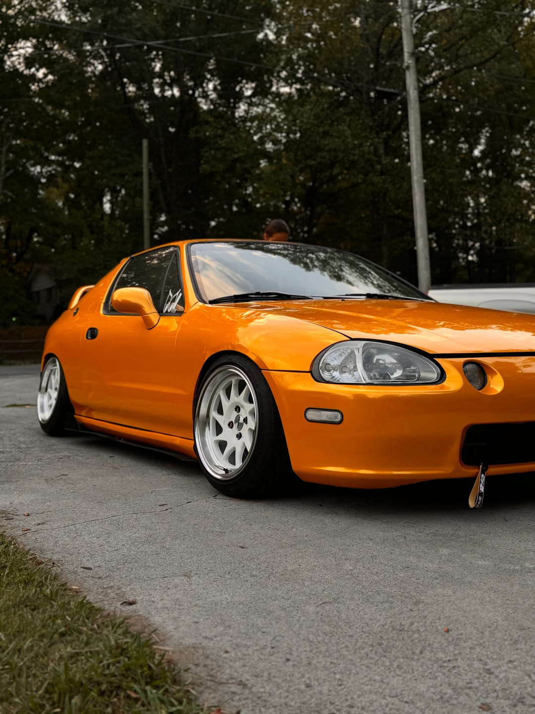Customer photo review of Glossy Metallic Golden Yellow Vinyl Wrap
