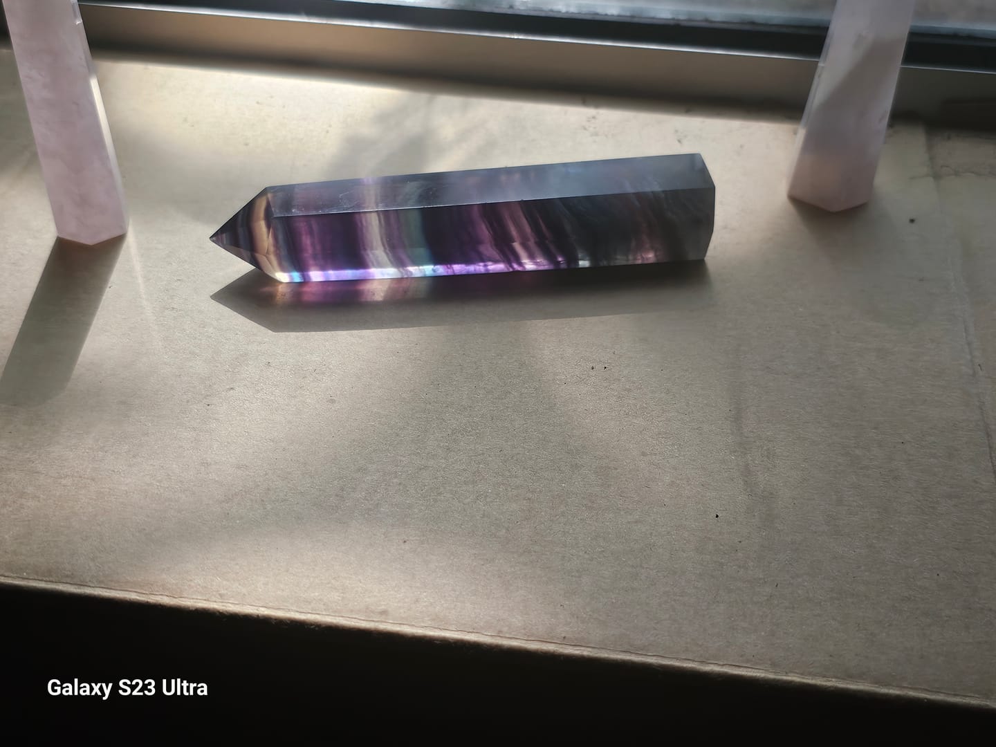 Customer photo review of Rainbow Fluorite Point 👉 70% Off