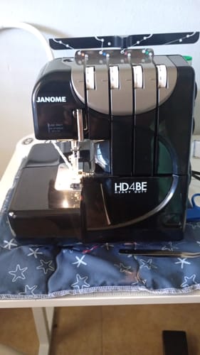 Customer photo review of Janome HD4 Black Edition Serger