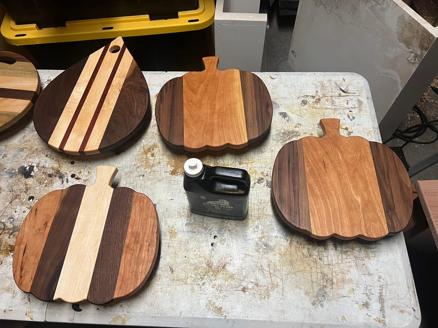 Customer photo review of 11.75x11.75" Pumpkin Serving Board Acrylic Router Template