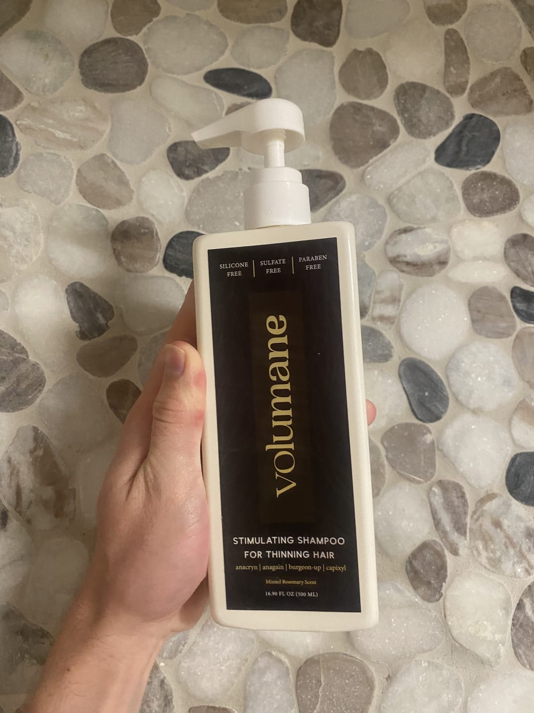 Customer photo review of Volumane Anti-Thinning Stimulating Shampoo