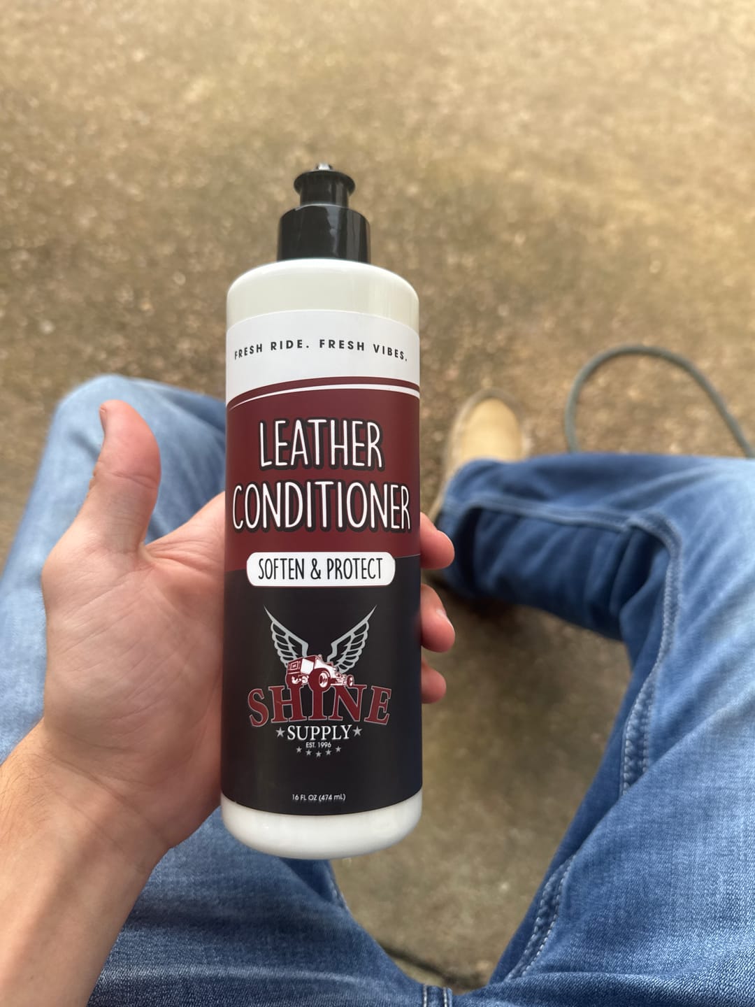 Customer photo review of Leather Conditioner - 16oz.