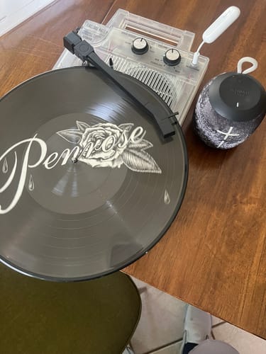 Customer photo review of STOKYO RECORD MATE Portable Record Player CLEAR EDITION RM-1C