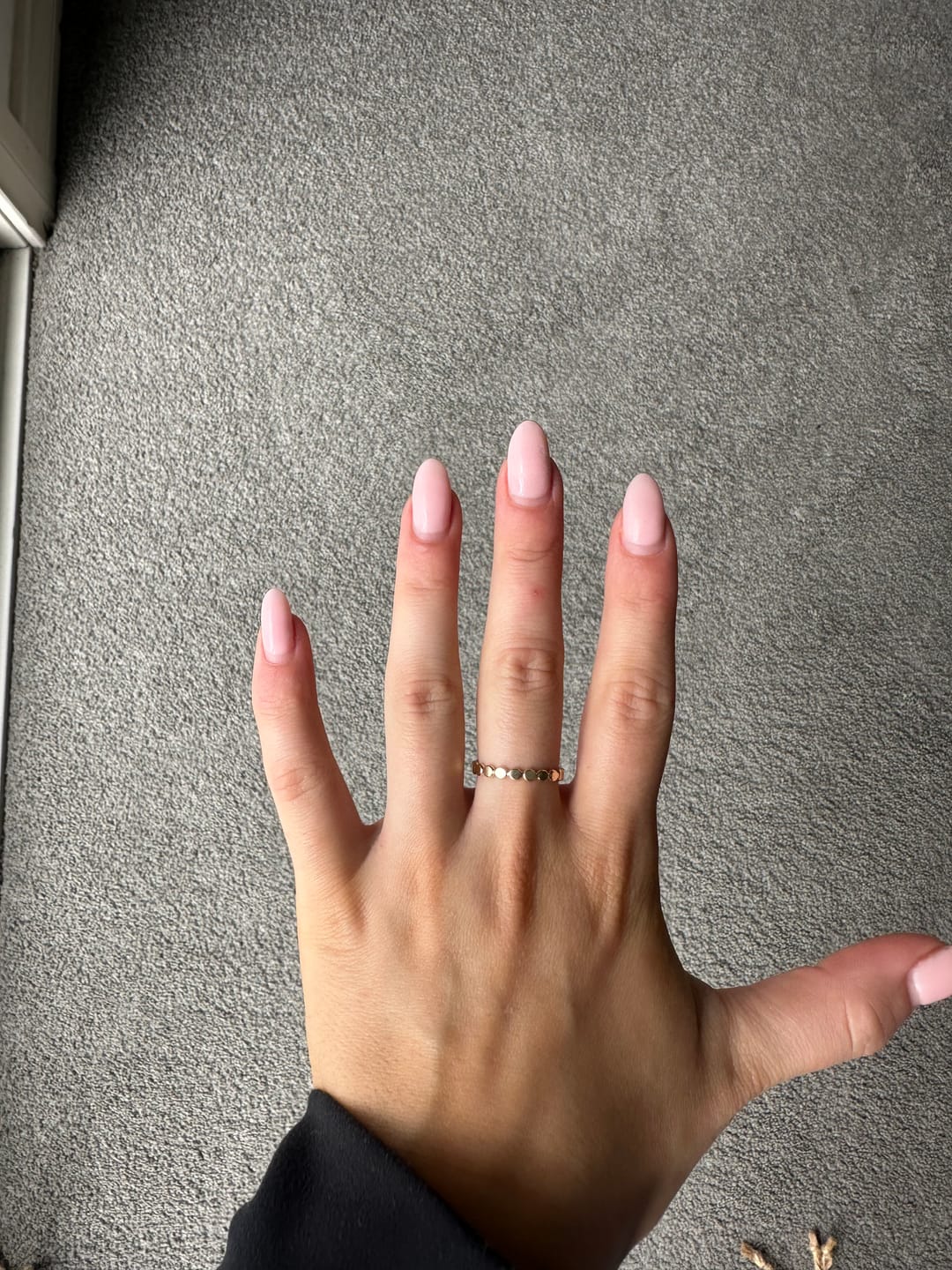 Customer photo review of Smooth Beaded Ring