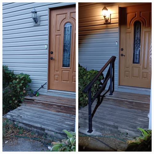 Customer photo review of Stair Handrail Kit