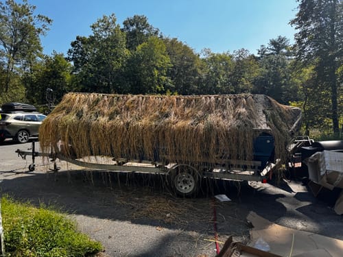 Customer photo review of Hunting Blind Raffia Grass (Pack)