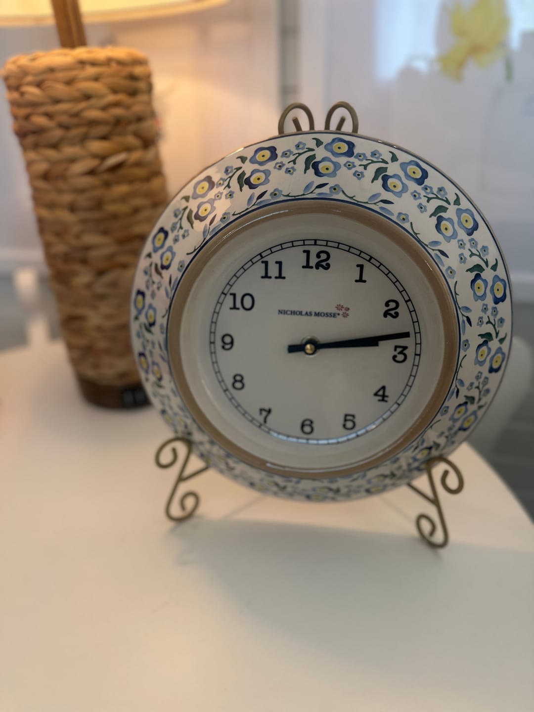 Customer photo review of Large Wall Clock Forget Me Not