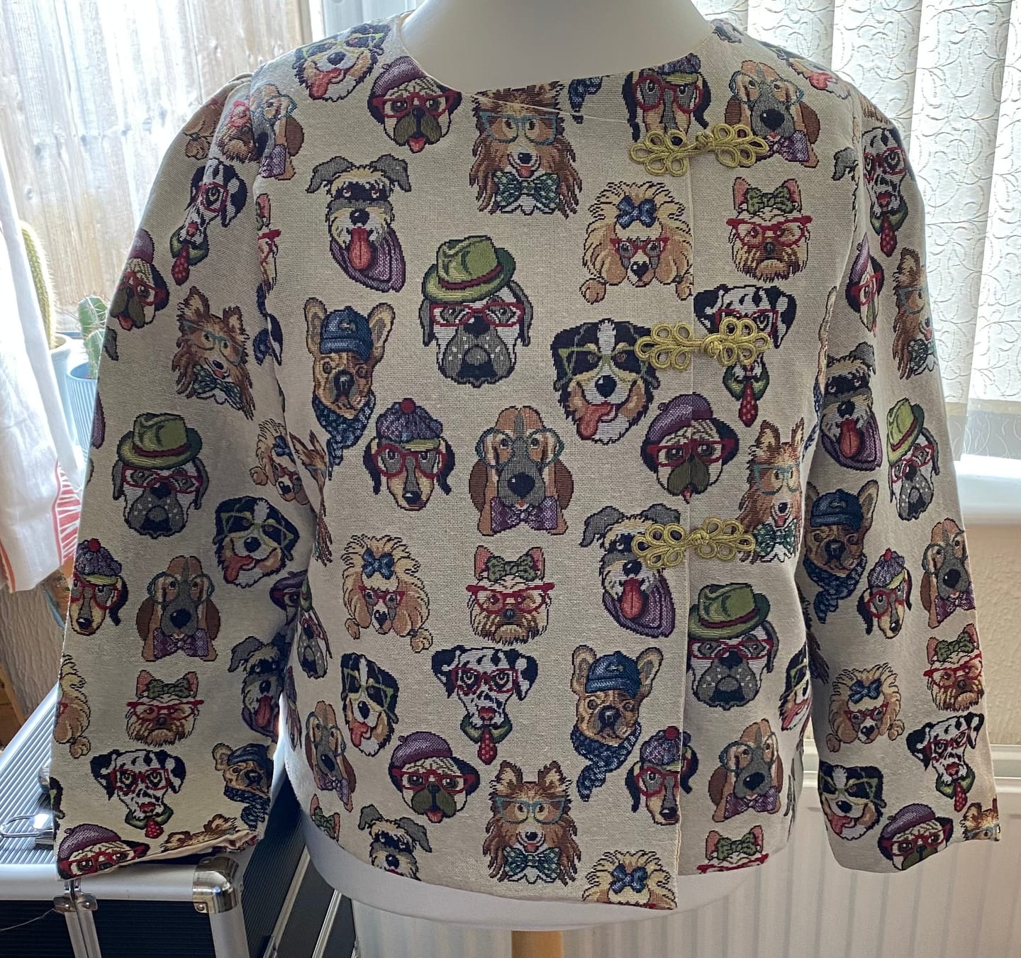 Customer photo review of Dogs Tapestry Fabric