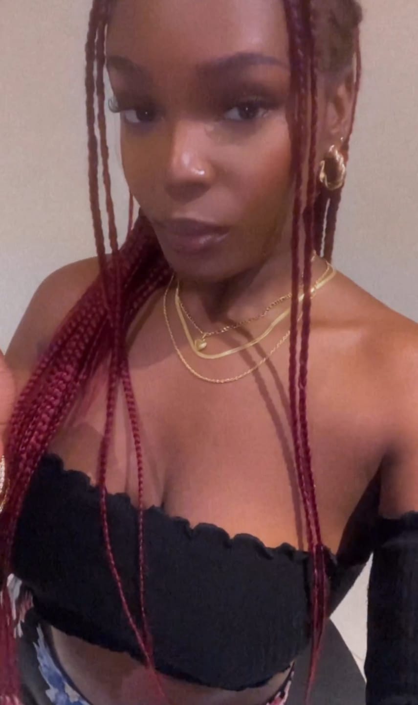 Customer photo review of Alexandra Layered Necklace