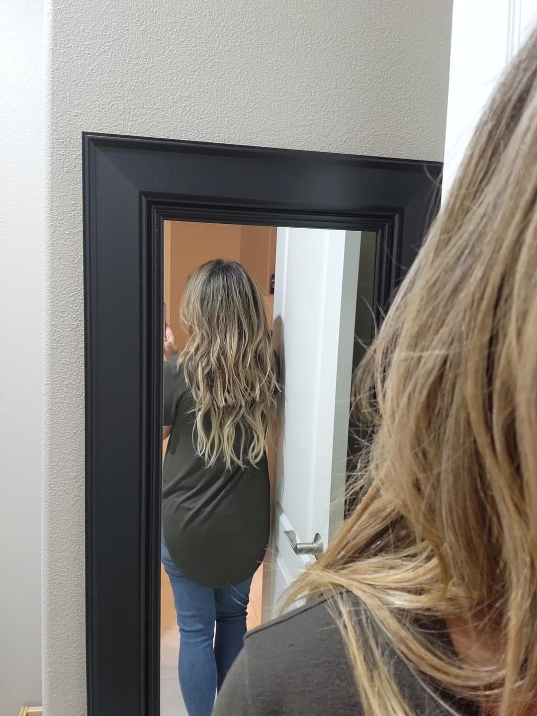 Customer photo review of Virgin Hair Human Hair Toppers for Women Brown with Highlights #2/6/18