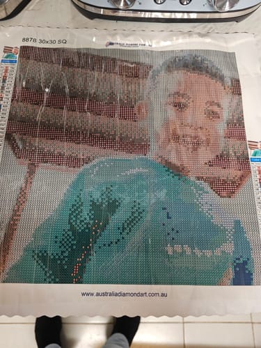 Customer photo review of Custom Diamond Painting