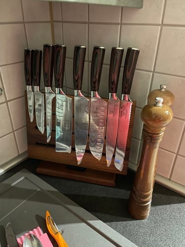 Customer photo review of Premium Knivsett med Burokku Knivblokk