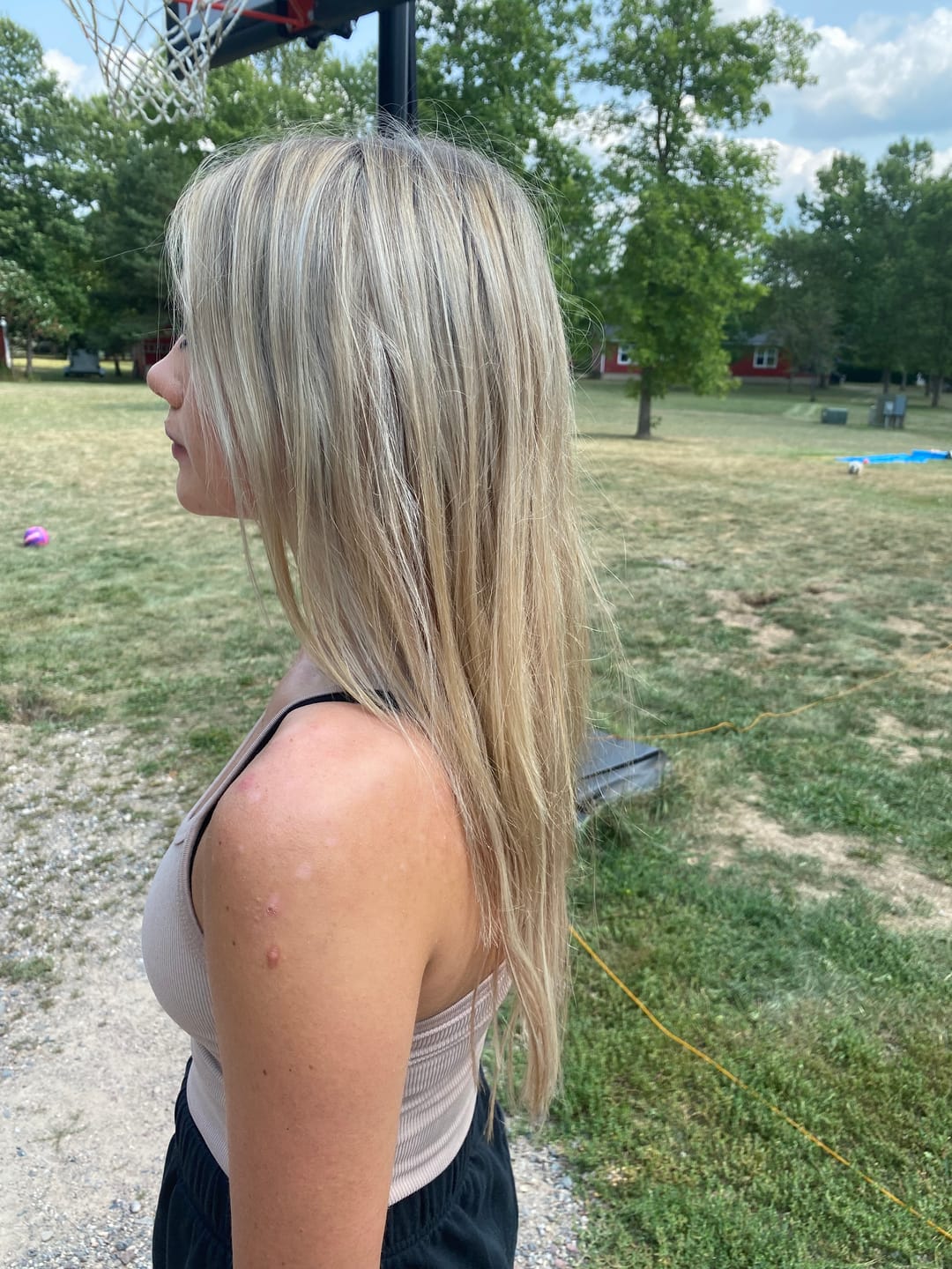 Customer photo review of Hair Topper For Women Human Hair Blonde Hair Topper Highlights #P8/60