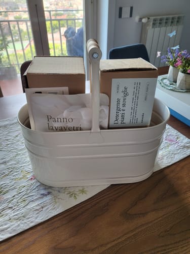 Customer photo review of Detergente piatti e stoviglie - Ricarica da 1L