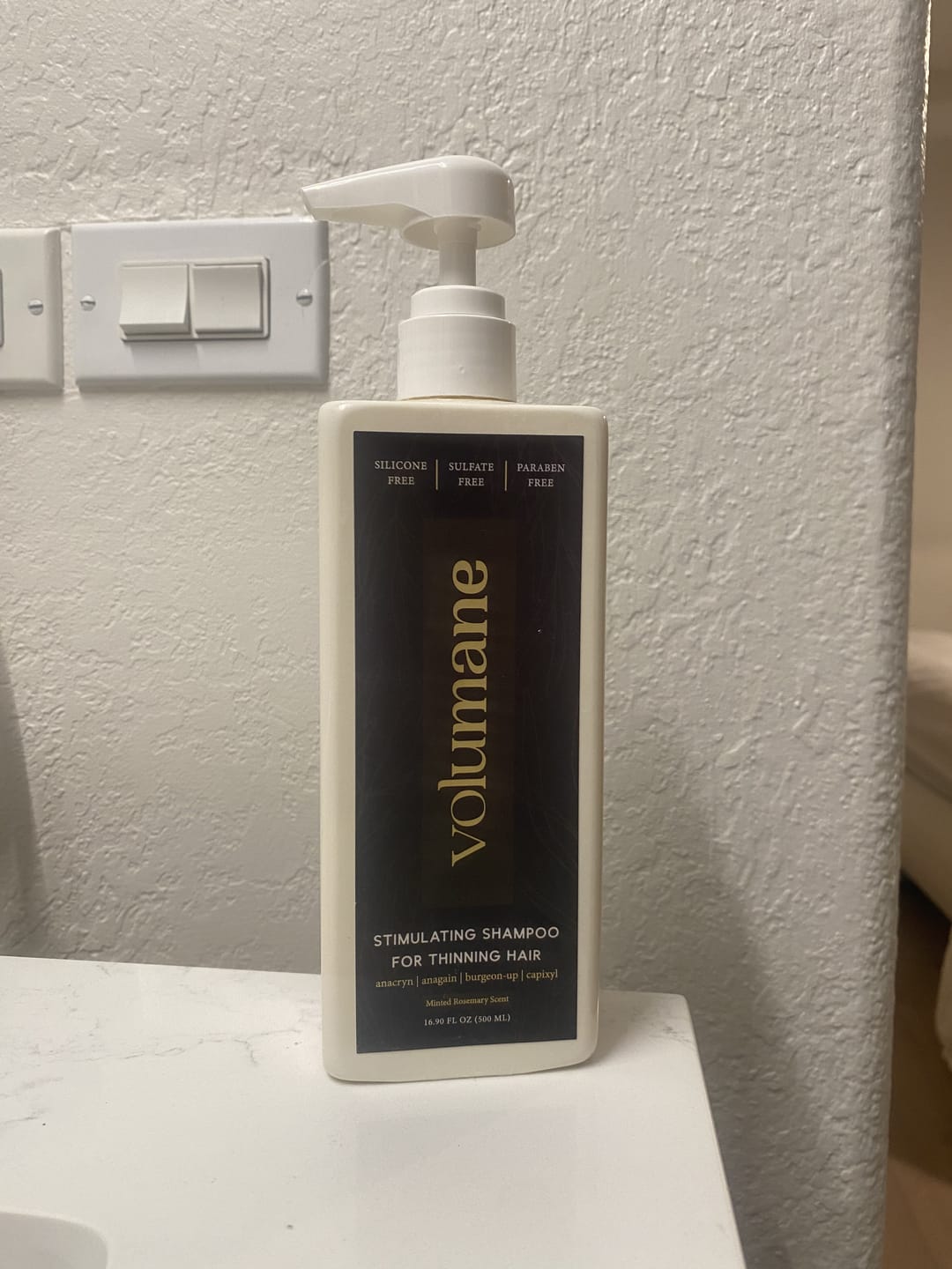 Customer photo review of Volumane Anti-Thinning Stimulating Shampoo