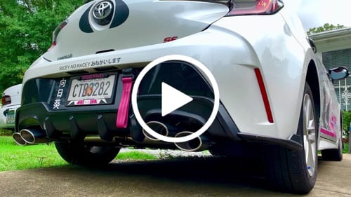 Customer video review of 2019-Present Toyota Corolla Hatchback Quad Tips Cat Back Exhaust