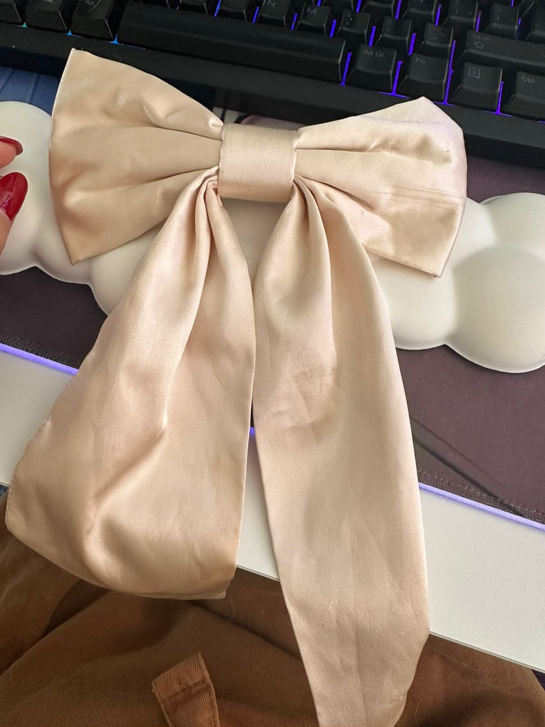 Customer photo review of Moño - EXTRA Large Bow