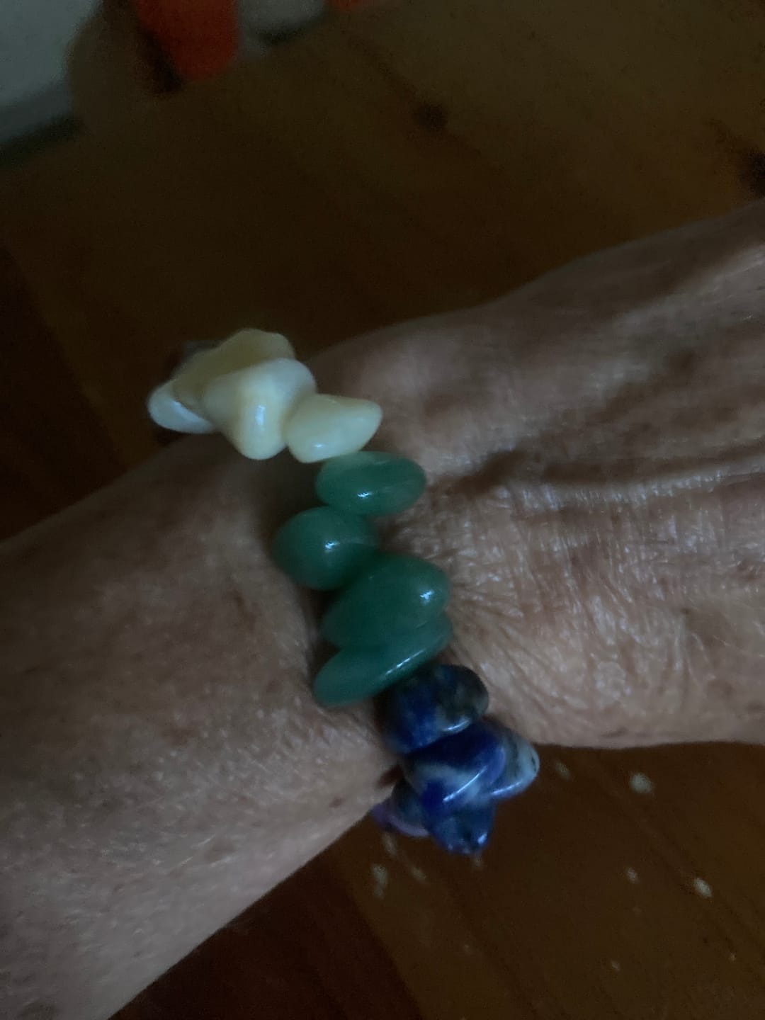 Customer photo review of Chakra crystal chip bracelet