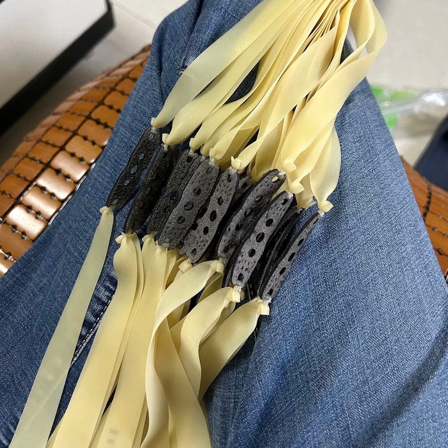 Customer photo review of 10-Pack Short Pull Flat Slingshot Bands
