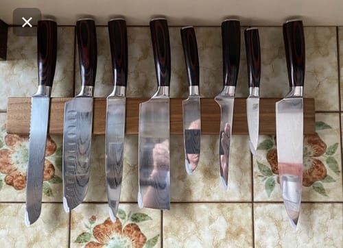 Customer photo review of Premium Knivsett med Kōyōju Knivlist