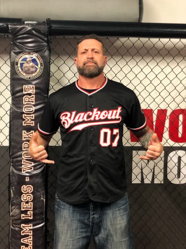 Customer photo review of Custom Black White-Red Authentic Baseball Jersey