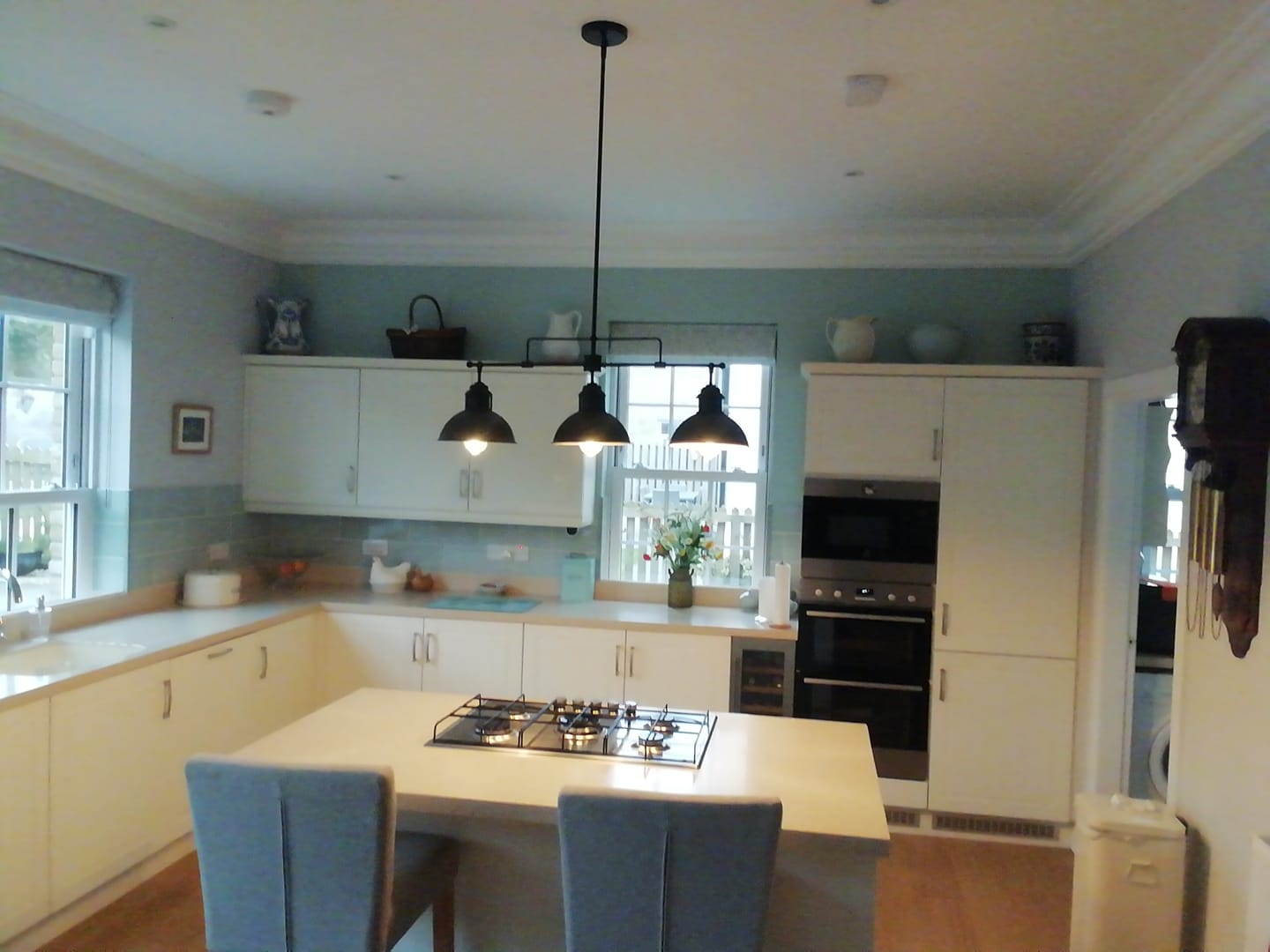 Customer photo review of Industrial Kitchen 3-Light Bar Dome Pendant Light