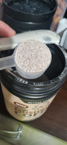 Customer photo review of Café Soluble con Hongos Melena de León, Shiitake y Chaga - 27 porciones