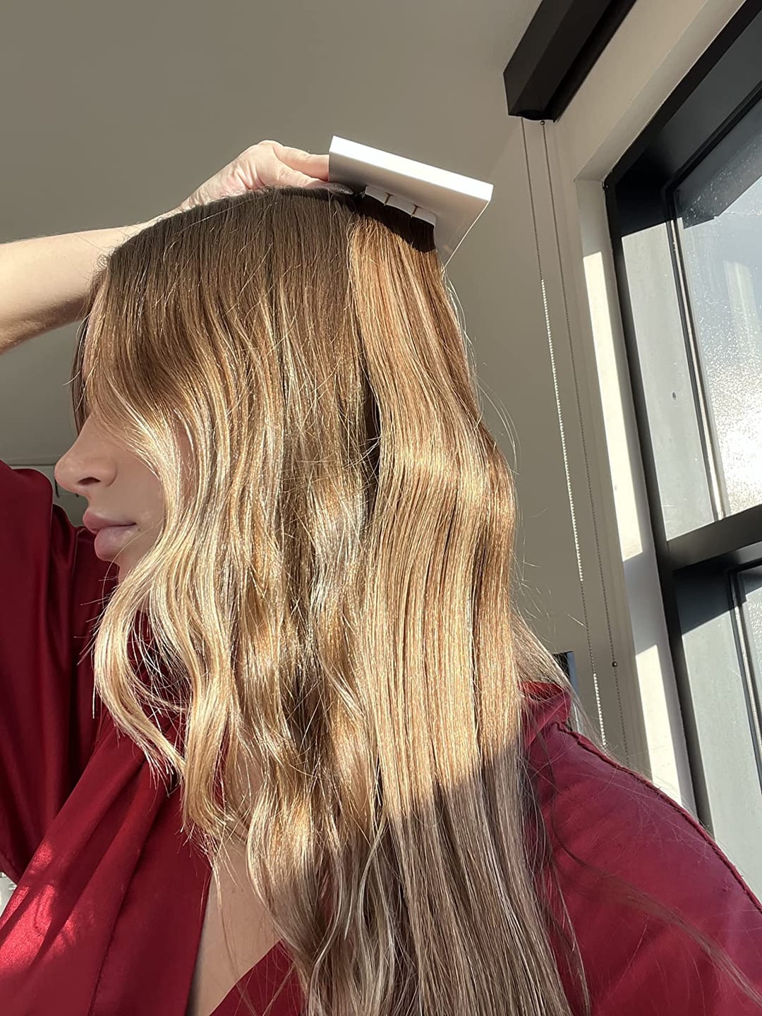 Customer photo review of Virgin Hair Toppers for Thinning Hair Balayage Highlights #4/27/4