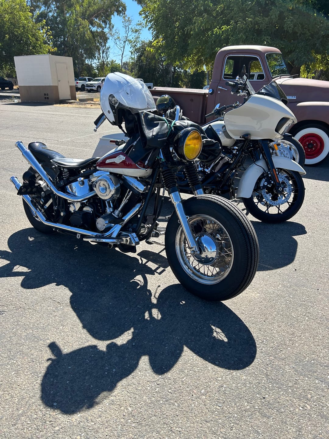 Customer photo review of Custom Chrome Exhaust Trumpet Muffler 19" Straight Fit For Harley Bobber Chopper