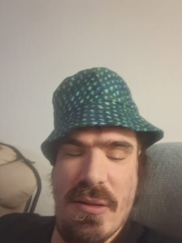 Customer photo review of Green Dragon Scales Bucket Hat