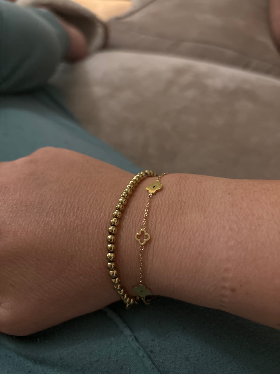Customer photo review of Multi Clover Bracelet