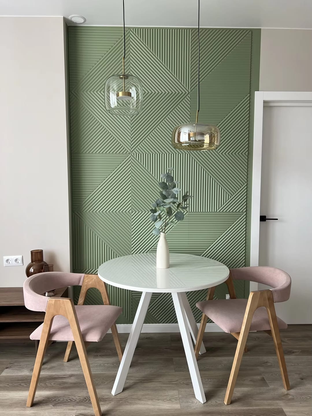 Customer photo review of WOMO Drum Blown Glass Pendant Light-WM2145