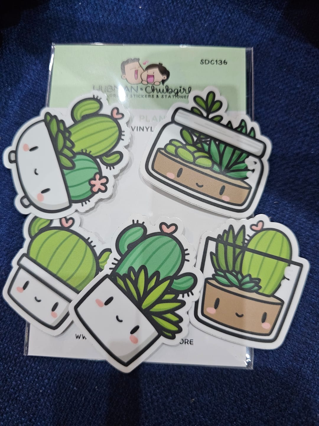 Customer photo review of Cozy Plants Die Cut Stickers