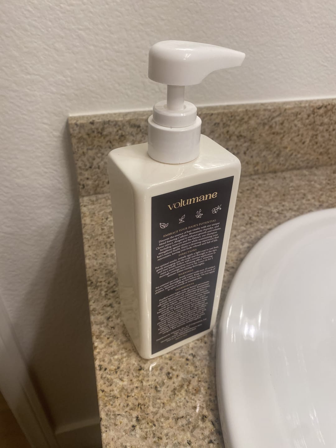 Customer photo review of Volumane Anti-Thinning Stimulating Shampoo