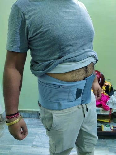 Customer photo review of Lumboset Advance Belt (Moderate Support) | Provides Support to the Lumbar Spine & Lower Back