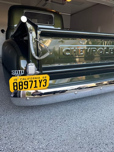 Customer photo review of 1948 CALIFORNIA LICENSE PLATE 6"x14" (351.5mm x 156.5mm)