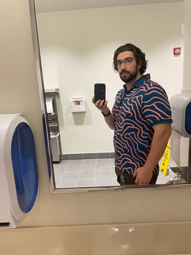 Customer photo review of Groovin - Navy/Peach