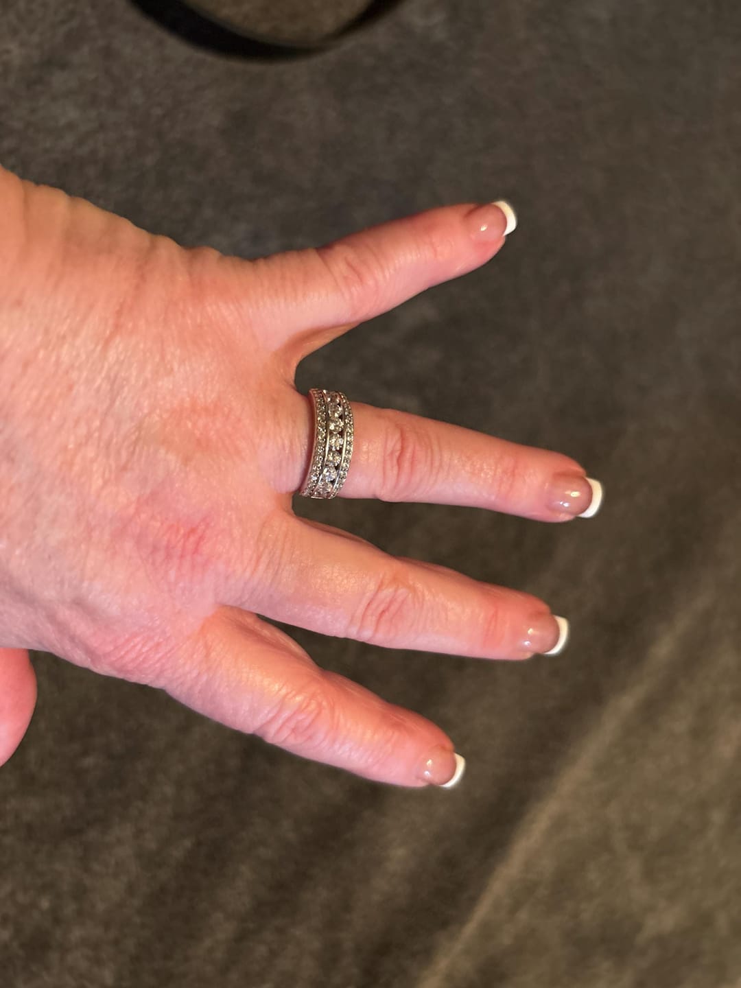 Customer photo review of Alya Art Deco Wide Band Ring