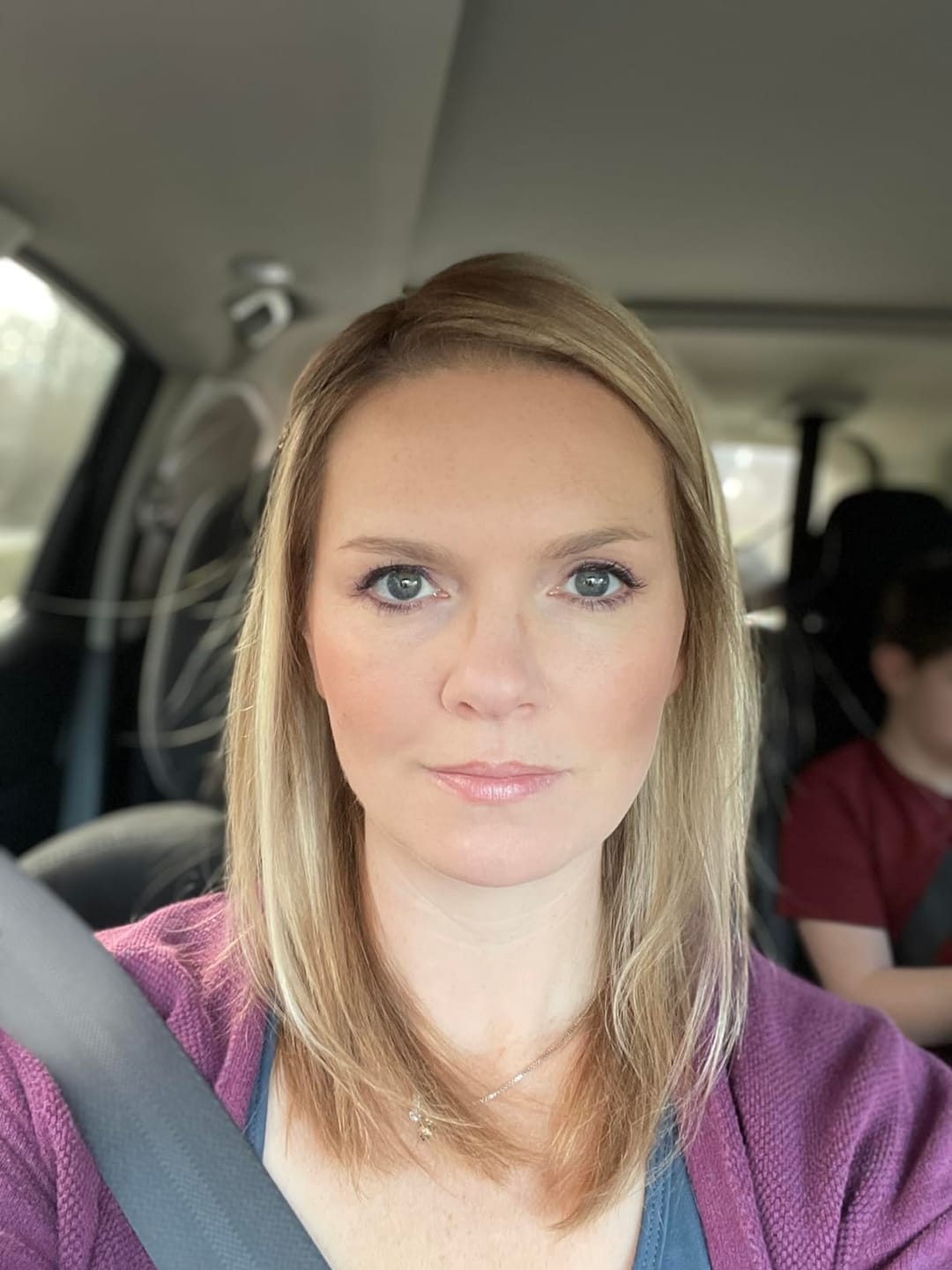 Customer photo review of Human Hair Topper For Thinning Crown Human Balayage Brown Hair #3/8/22