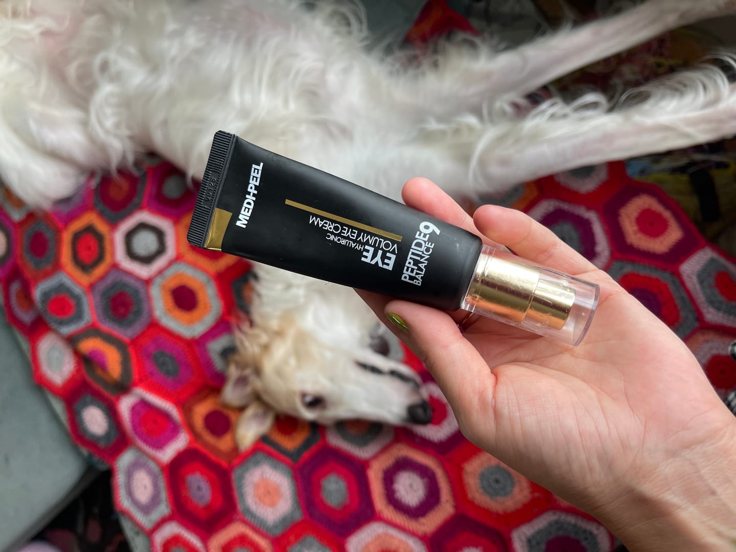 Customer photo review of Pretnovecošanas krēms priekš acu plakstiņiem ar peptīdiem Medi-Peel Peptide Balance 9 Eye Hyaluronic Volumy Eye Cream