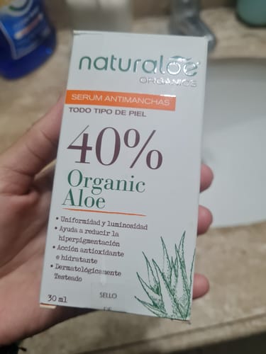 Customer photo review of ¡Nuevo! Serum Antimanchas 30ml