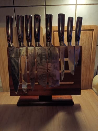 Customer photo review of Premium Knivsett med Burokku Knivblokk