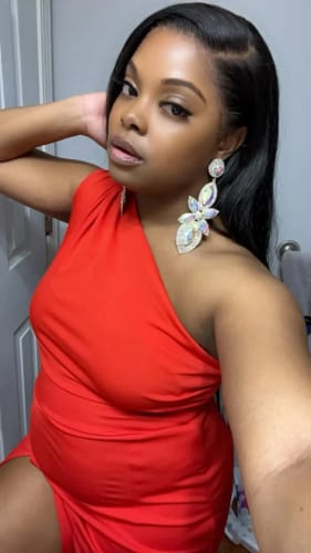 Customer photo review of (Super Deal)30inch Wear Go Glueless Wig Bone Straight Hair Body Wave Wig