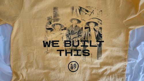 Customer photo review of Built This Shirt
