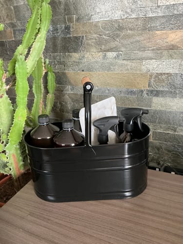 Customer photo review of Kit Caddy Nero - Cestello + Panno Vetri + Sapone Neutro