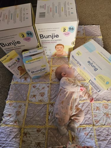 Customer photo review of Probiotic Eco Nappies Monthly Supply